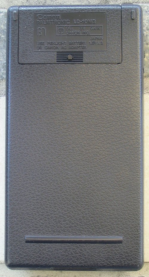 back side with battery compartment