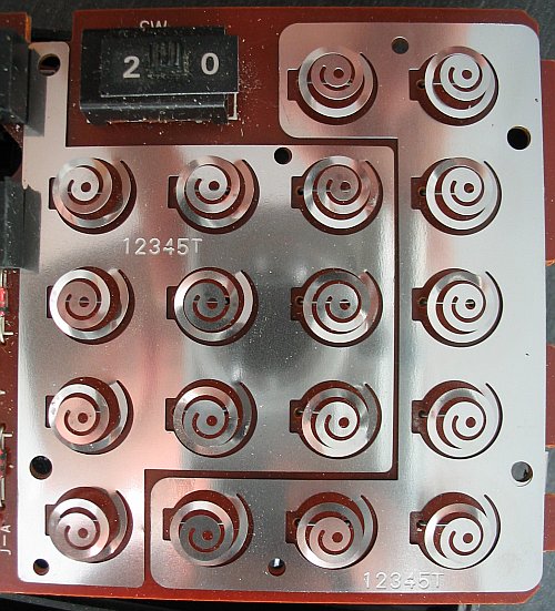 Innenansicht der Tastatur Innenansicht der Tastatur