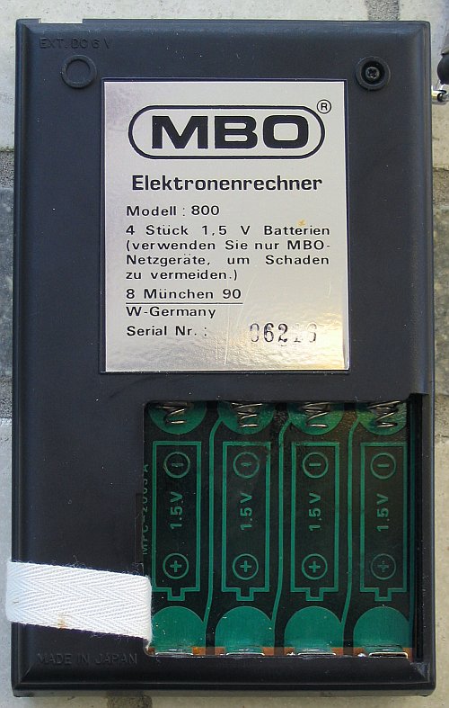 back side with open battery compartement back side with open battery compartement