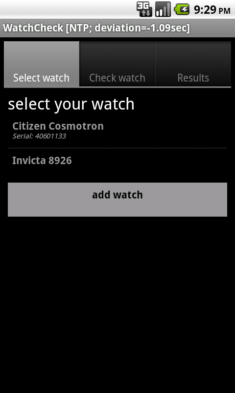 <br> select the watch (or use the same one as last time) <br> select the watch (or use the same one as last time)