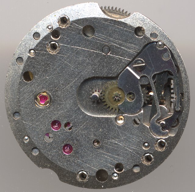 dial side view, version with 15 jewels dial side view, version with 15 jewels