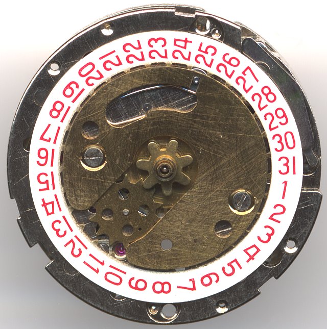 dial side view of the 17 jewels version