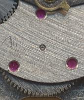 detail: mainspring barrel bearing detail: mainspring barrel bearing