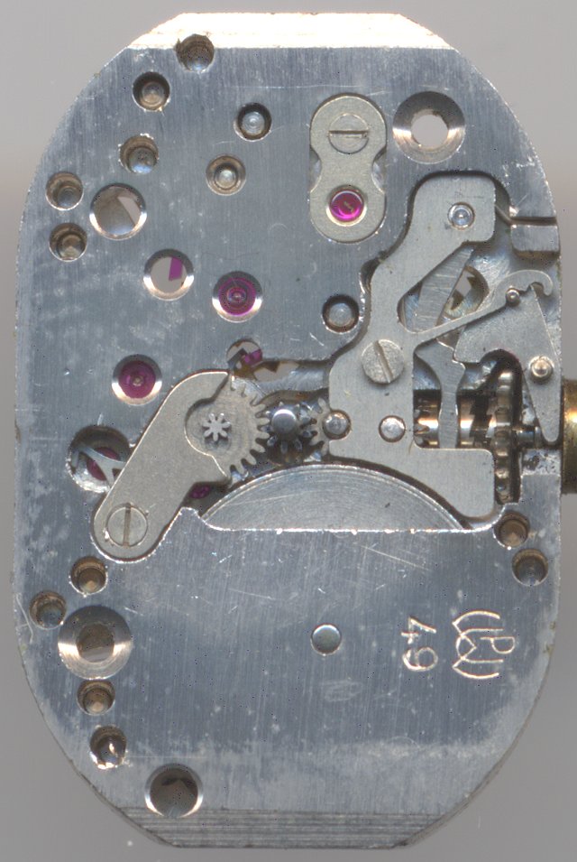 Zifferblattseite, Version without shock protection