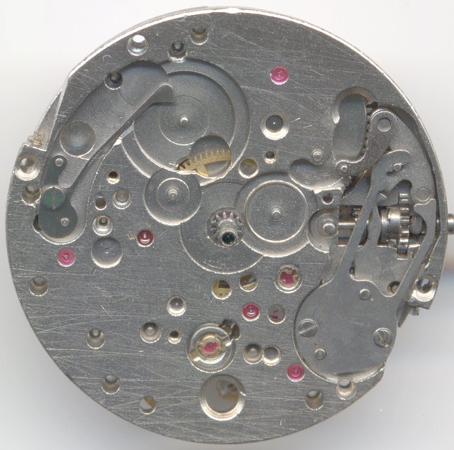 dial view without date indication mechanism