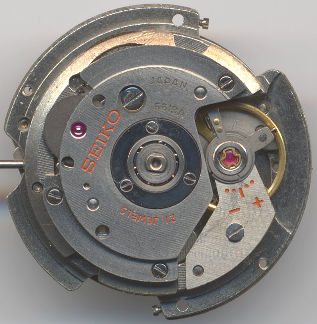 movement view with detached rotor movement view with detached rotor