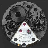 Triange, 3 gears + mainspring bearing Triange, 3 gears + mainspring bearing